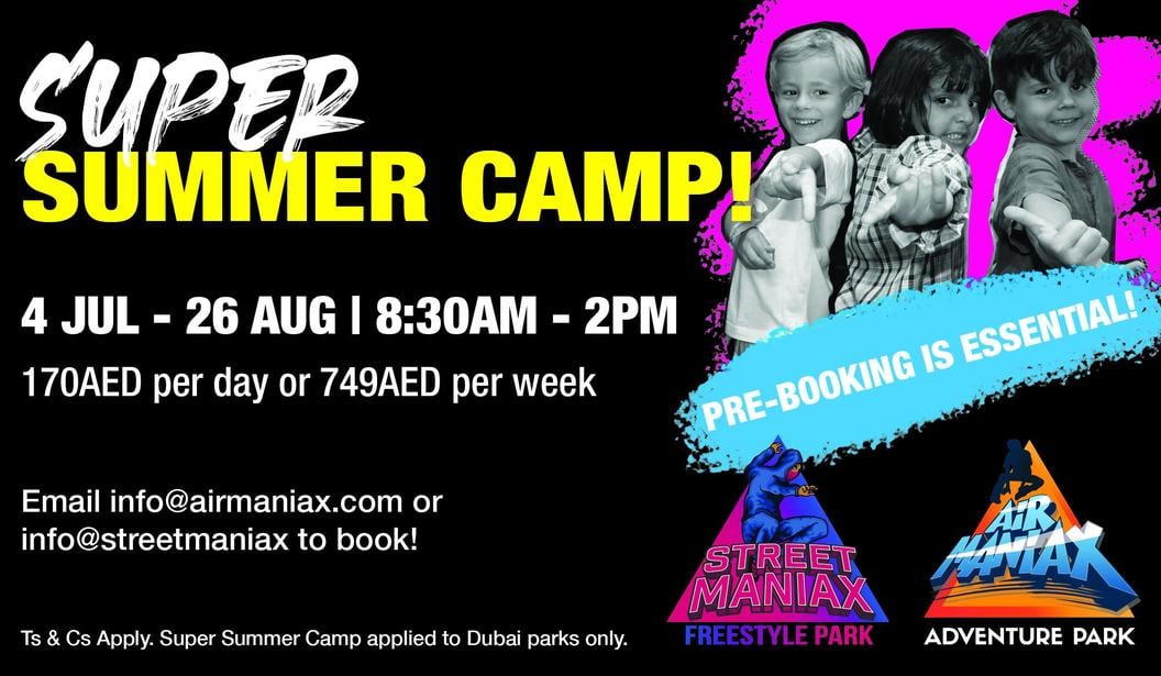 Super Summer Camp at Air Maniax Dubai