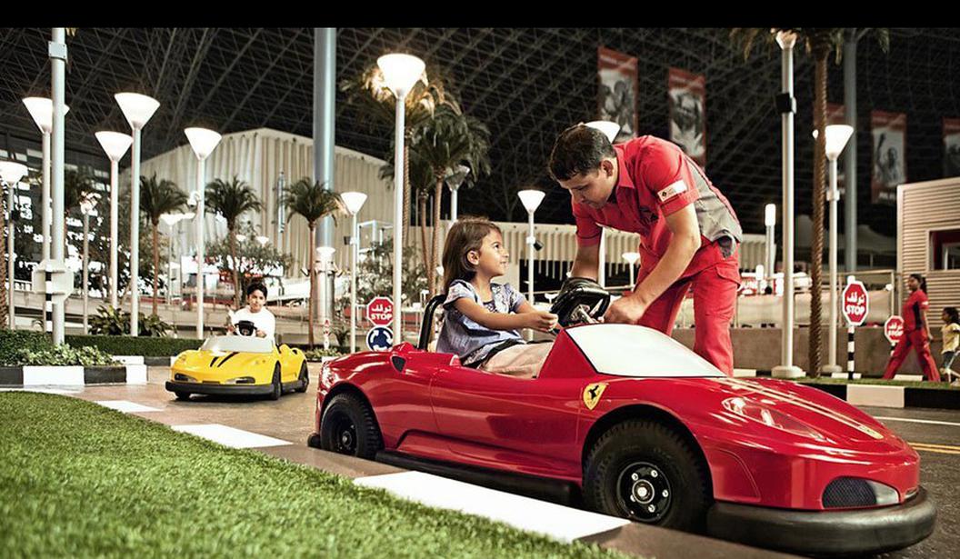 Kids Playing at Ferrari World Theme Park